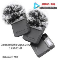 Micro Không Dây Relacart MI2 2.4G wireless Kèm 2 Micro nói song song Chính Hãng