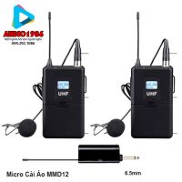 Micro cài ve áo Audio MMD12 UHF kèm 2 mic nói song song